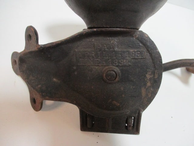 Antique Royal Wall Mount Cast Metal Coffee Mill Grinder - 4