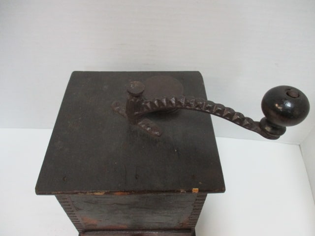 Antique Rustic Coffee Mill Grinder - 3