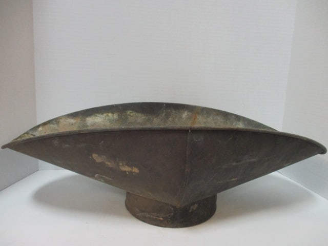 Vintage Tin Mercantile Balance Scale Pan/Bowl: 22 1/2" x 12" x 7"