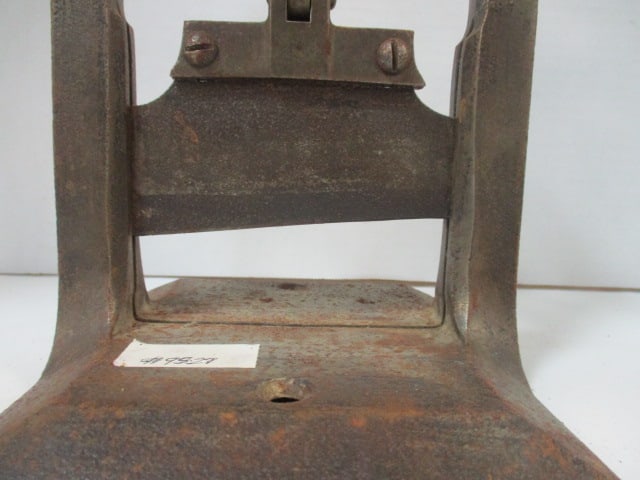 Antique Wilson, McCallay Tobacco Co. "Big Ring" Hand Crank Plug Tobacco Cutter - 3