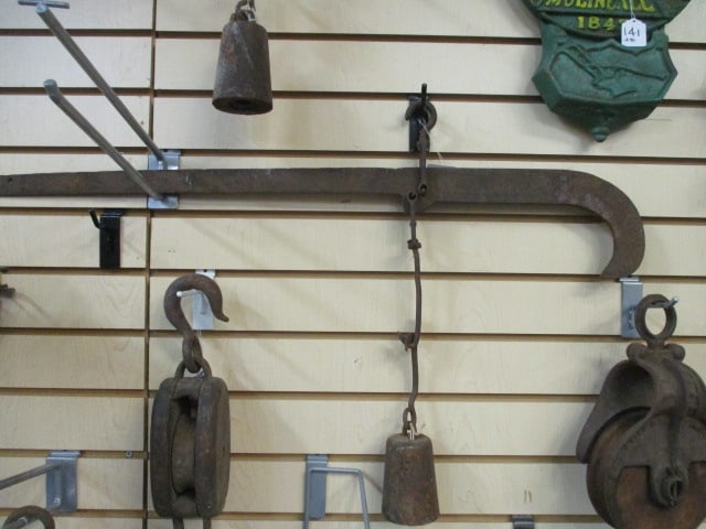 Antique Cotton/Bale Beam Scale: 32" long, Local Pickup Only