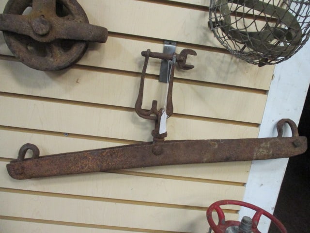Antique Cast Metal Balance Scale: 26"w, does not have weights, Local Pickup Only