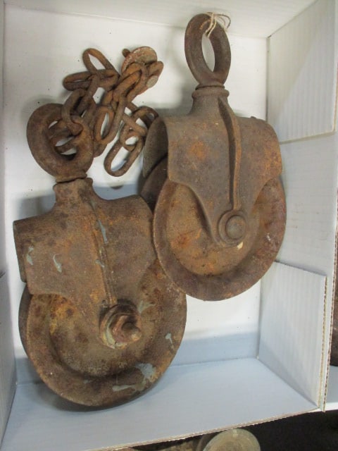Two Old Iron Pulleys (1 of 4)