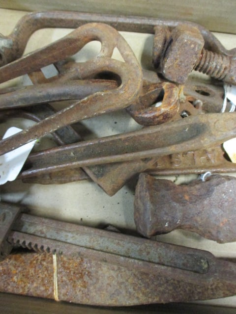 Old Rusty Hammer Heads and Implements - 3