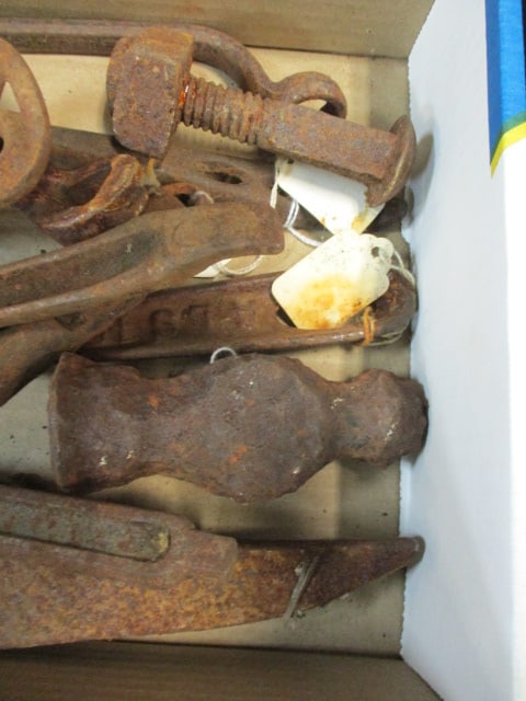 Old Rusty Hammer Heads and Implements - 4