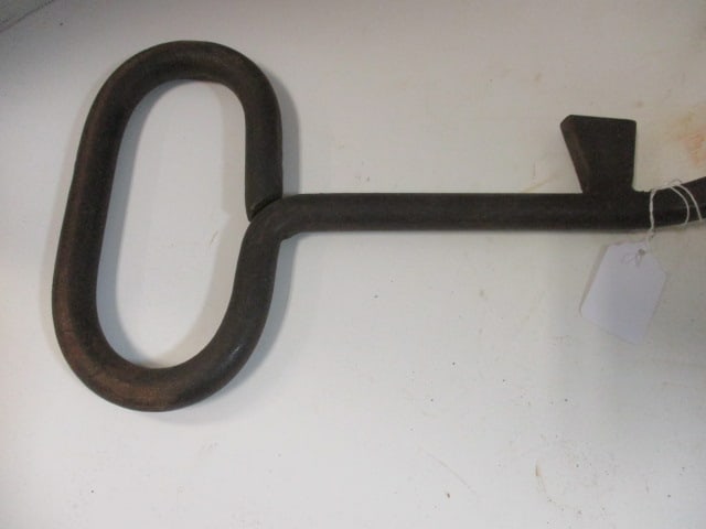 Antique Seaboard 26" Hand Forged Coal Stove Grate Shaker and Clinker Bar Tool - 2