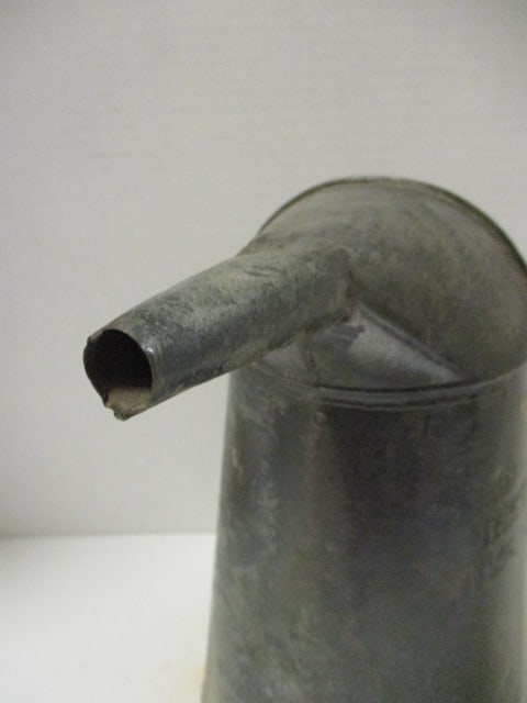 Vintage 1 Gallon Liquid US Standard NY City Approved Tin Galvanized Steel Oil Can - 4