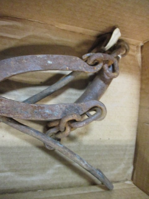 Vintage Primitive Cast Iron Tongs - 2
