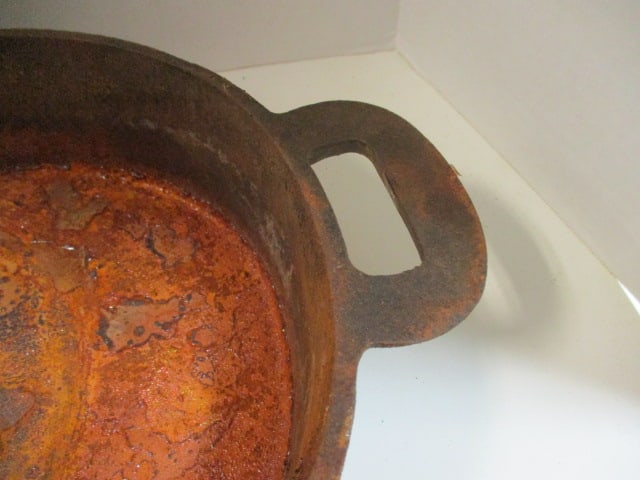 Old Cast Iron Roasting Pan - 3
