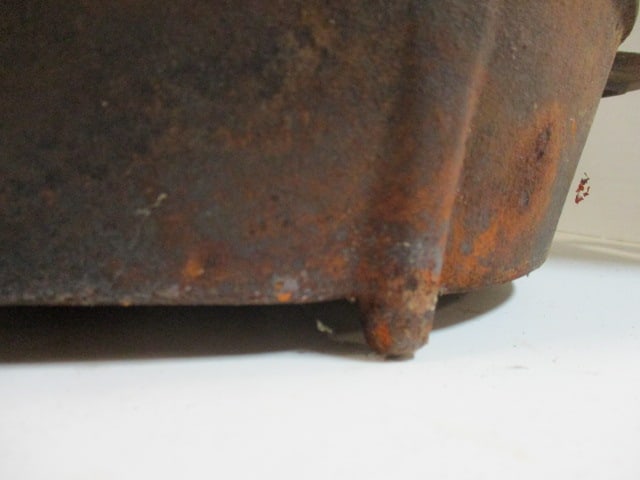 Old Cast Iron Roasting Pan - 4