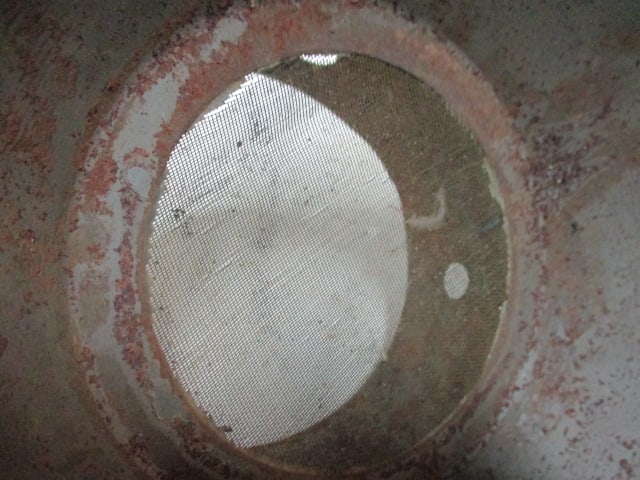 Vintage Galvanized Steel Straining Funnel with Wire Mesh Screen - 3
