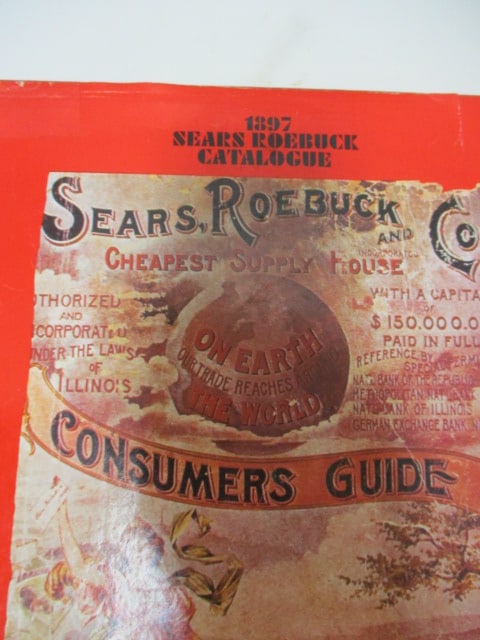 1968 Reproduction of "1897 Sears roebuck Catalogue" Hardback Coffee Table Book - 2