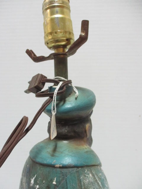 Weathered Sea Captain Handpainted Chalkware Table Lamp - 6
