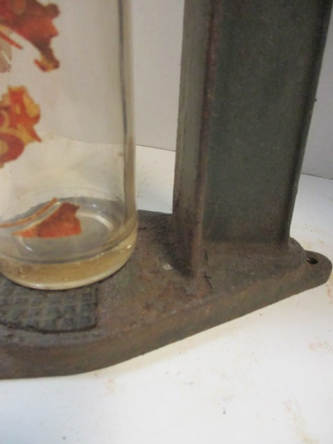 Vintage Cast Metal Bottle Capper Stand and Old Pepsi Cola Glass Bottle - 4