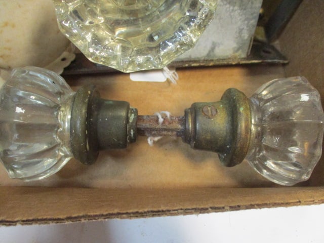 Antique Porcelain and Glass Door Knobs - 2