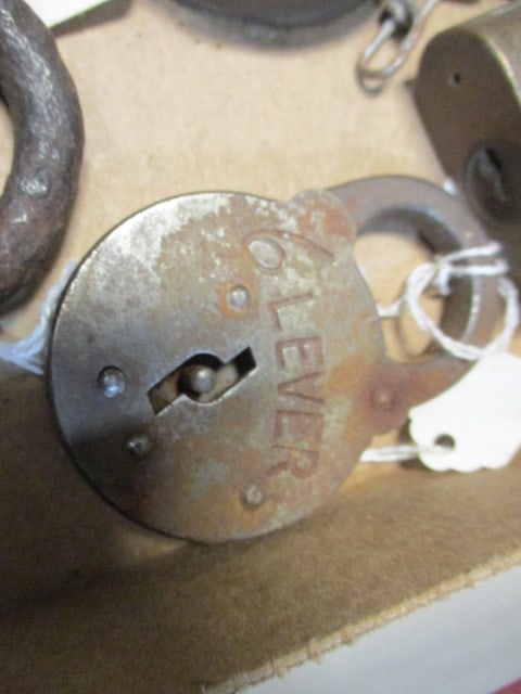 Six Vintage Padlocks - 3