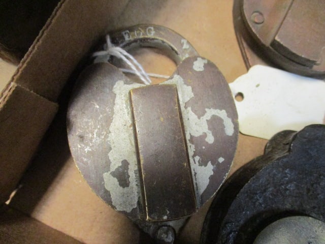 Six Vintage Padlocks - 5