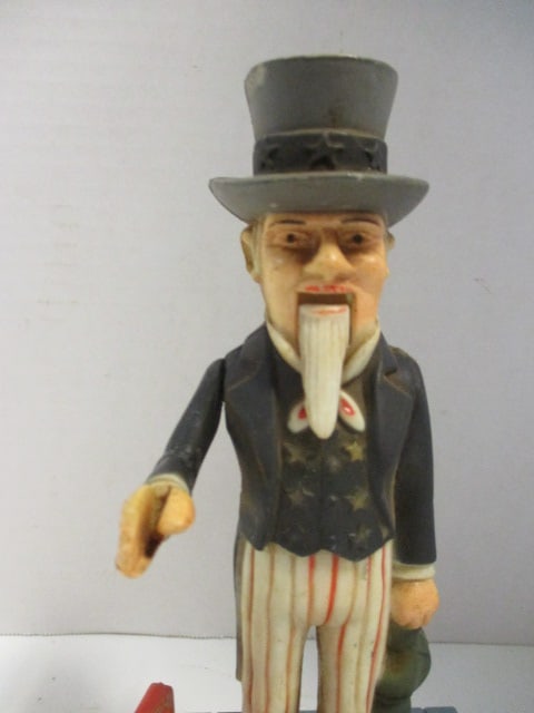 1975 Emerson Molded Plastic "Uncle Sam" Coin Bank - 2