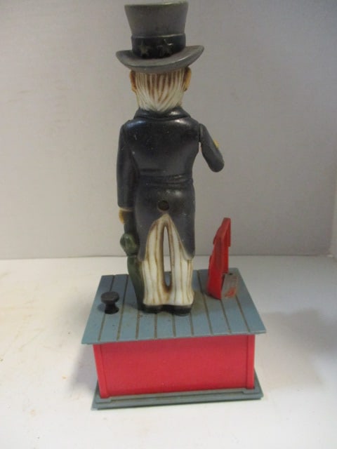 1975 Emerson Molded Plastic "Uncle Sam" Coin Bank - 5