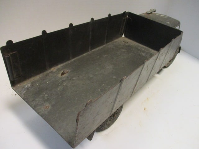Vintage Marx Toys Pressed Steel Military Utility Truck - 4