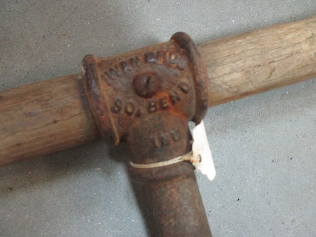 Old Iwan Bros. South Bend, Ind. T-Handle Planting Auger - 5