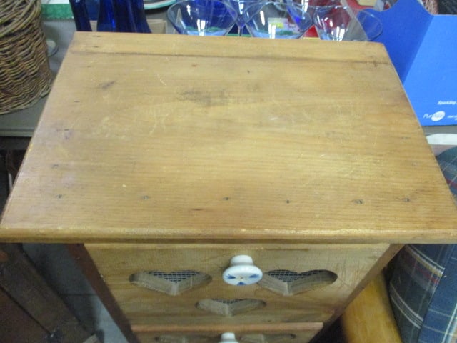 Rustic Potato & Onion Wood Bin - 6