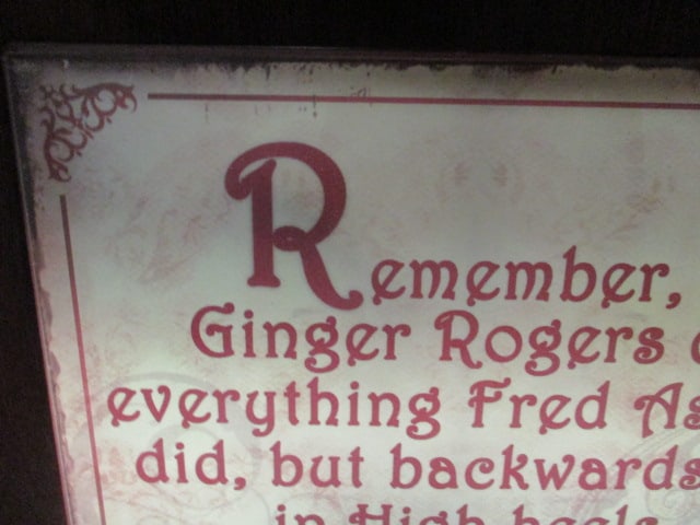 Metal Ginger Rogers/Fred Astaire Wall Art - 2