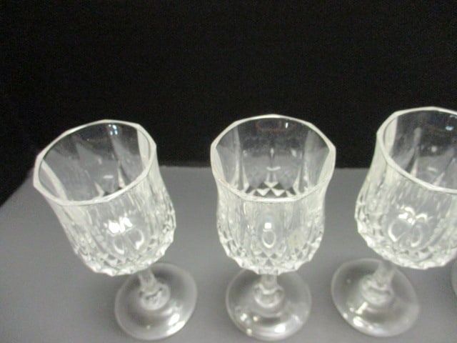 Crystal Diamant Cut Geometric Stemware 4 1/2" - 2