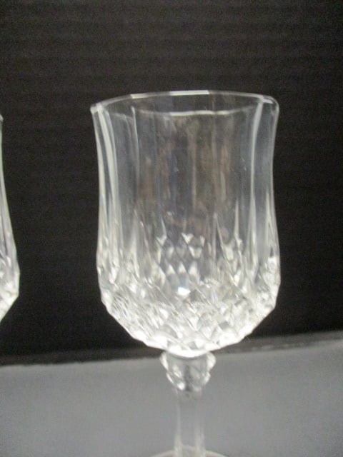 Crystal Diamant Cut Geometric Stemware 4 1/2" - 4