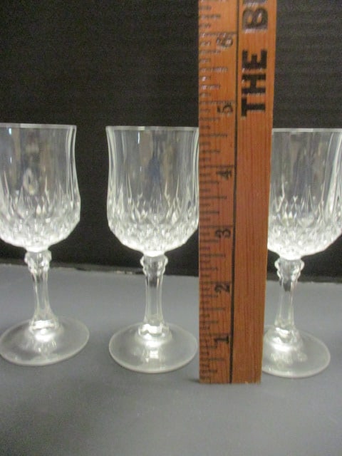 Crystal Diamant Cut Geometric Stemware 4 1/2" - 7