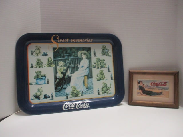 1998 Coca Cola Sweet Memories Metal Tray (17 1/2 x 13) & (1 of 10)
