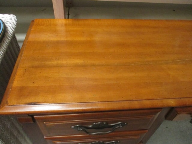 4 Drawer Wood Desk - 2