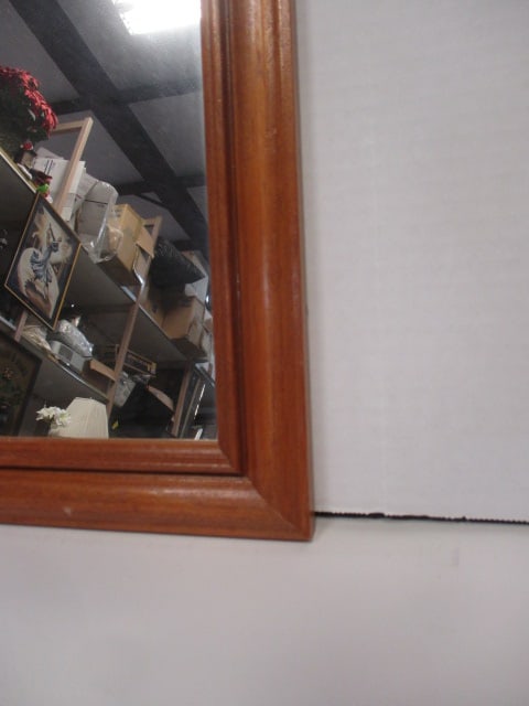 Wood Framed Wall Mirror - 4