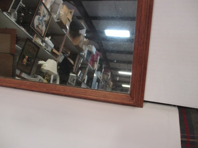 Wood Framed Wall Mirror - 4