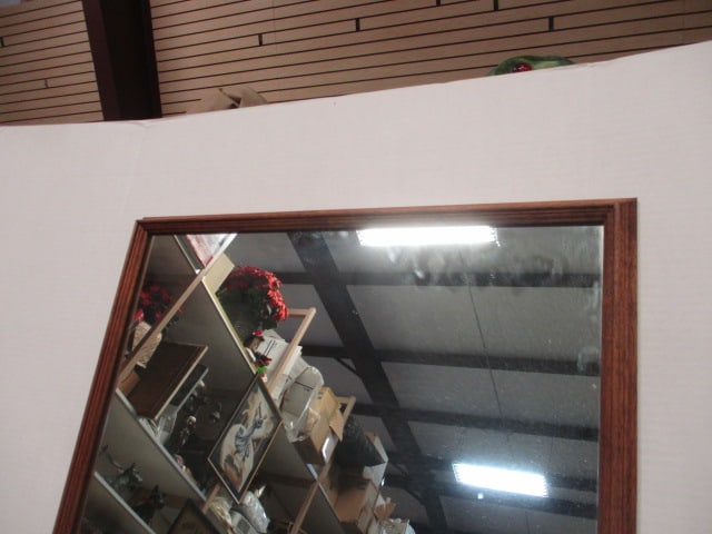 Wood Framed Wall Mirror - 5