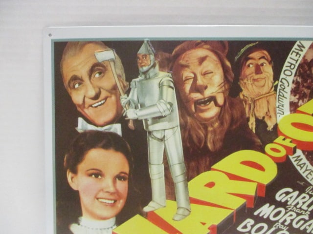 Wizard of Oz Metal Tin Litho Sign - 2