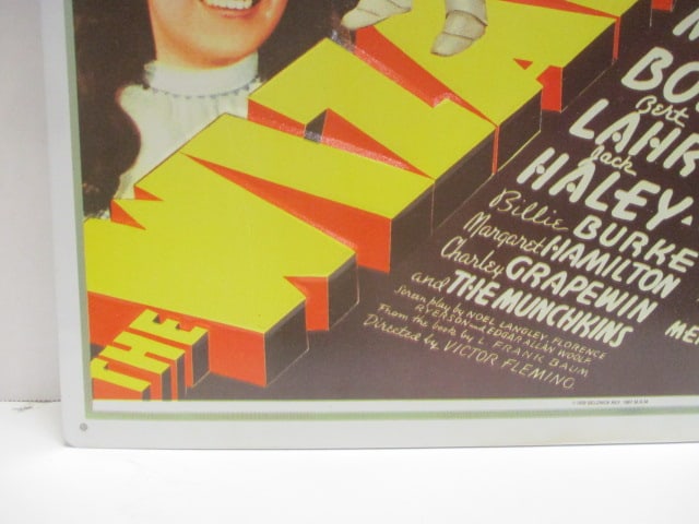 Wizard of Oz Metal Tin Litho Sign - 5