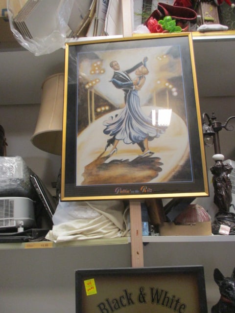 Putting on the Glitz Framed Poster