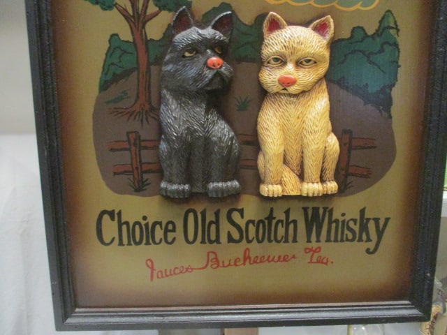 Choice Old Scotch Whiskey Vtg. 3D Wood Adv. Sign - 4
