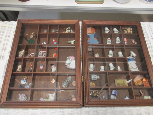 Shadow Box Display Cases w/Contents