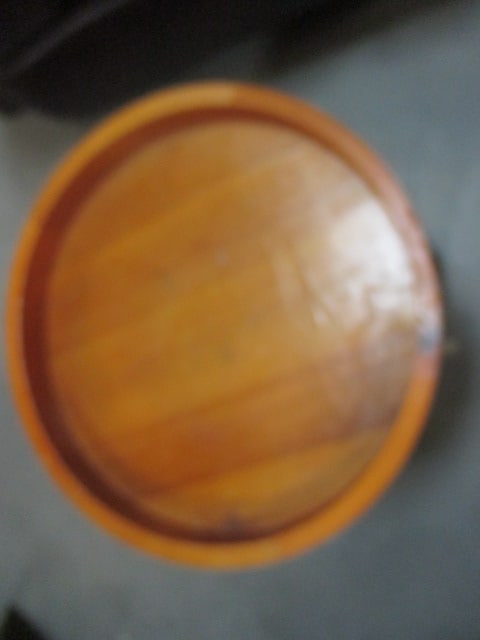 Wood Top w/Metal Hairpin Legs Table - 2