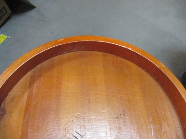 Wood Top w/Metal Hairpin Legs Table - 3
