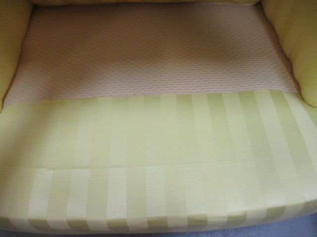 Yellow Stripe Upholstered Wingback Occasional Chair - 7