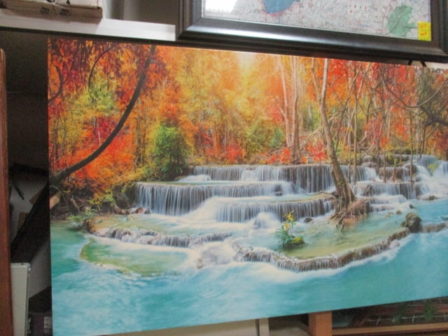 Waterfall Wrapped Canvas Wall Art - 2
