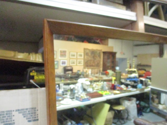 Wood Framed Wall Mirror - 5
