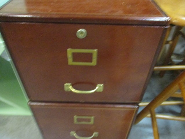 Wood 2 Drawer File Cabinet - 4