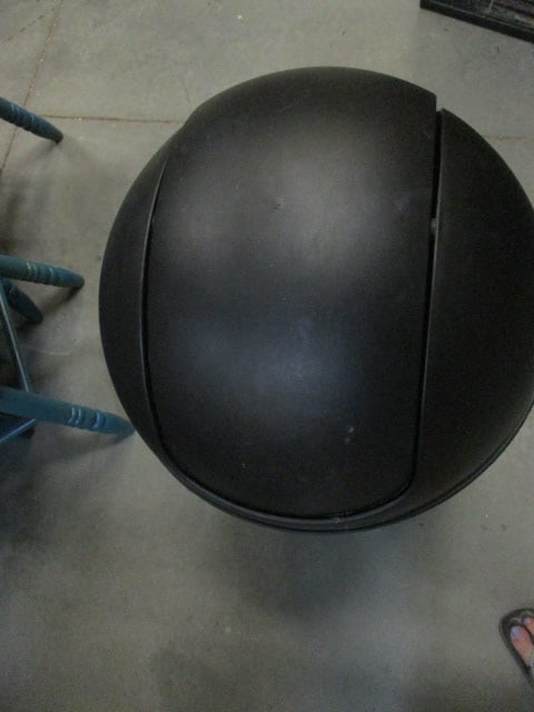 Flip Top Plastic Black Waste Receptacle - 2