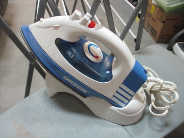 Oreck Iron w/Stand, Folding Ironing Board, Clothes Drying Rack - 2
