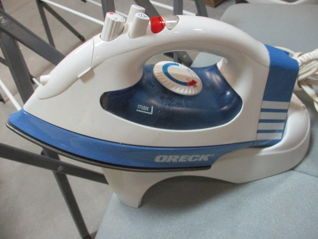 Oreck Iron w/Stand, Folding Ironing Board, Clothes Drying Rack - 3