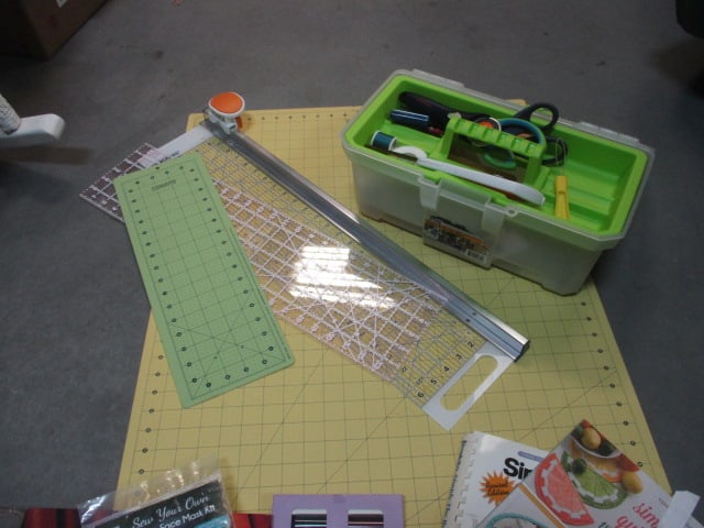 Fiskars Cutting Board & Misc. Craft Items in Box - 8
